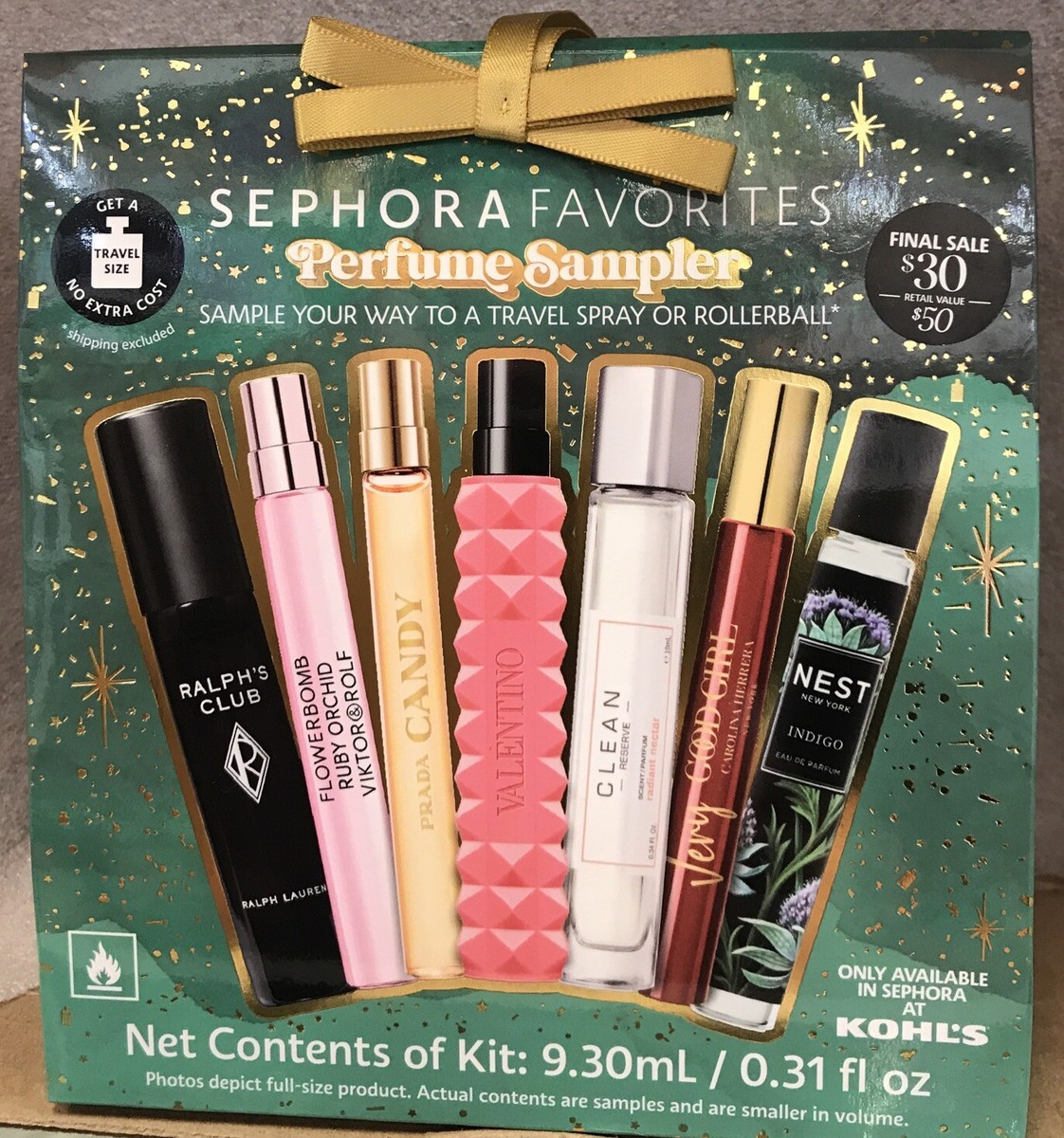 SEPHORA FAVORITES Perfume Sampler 7pc Set With Top Brands WITH NO