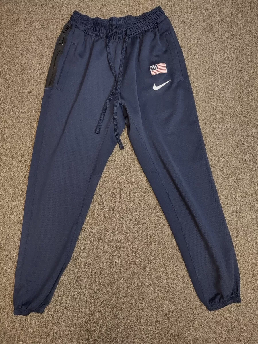 Nike Team USA Basketball Therma Flex Showtime Pants Navy Blue CD5132-063  Men's M