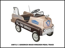AMC B.F. Goodrich PEDAL CAR NEW Metal Sign: Mack Wrecker Pedal Truck - Cool 