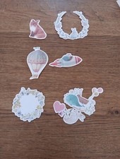 6X PAPER DIE CUTS FOR SCRAPBOOKING/JOURNALS MIXED PD124 