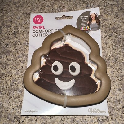 Swirl Poop emoji cookie cutter comfort-grip Wilton Rosanna Pansino Nerdy Nummies