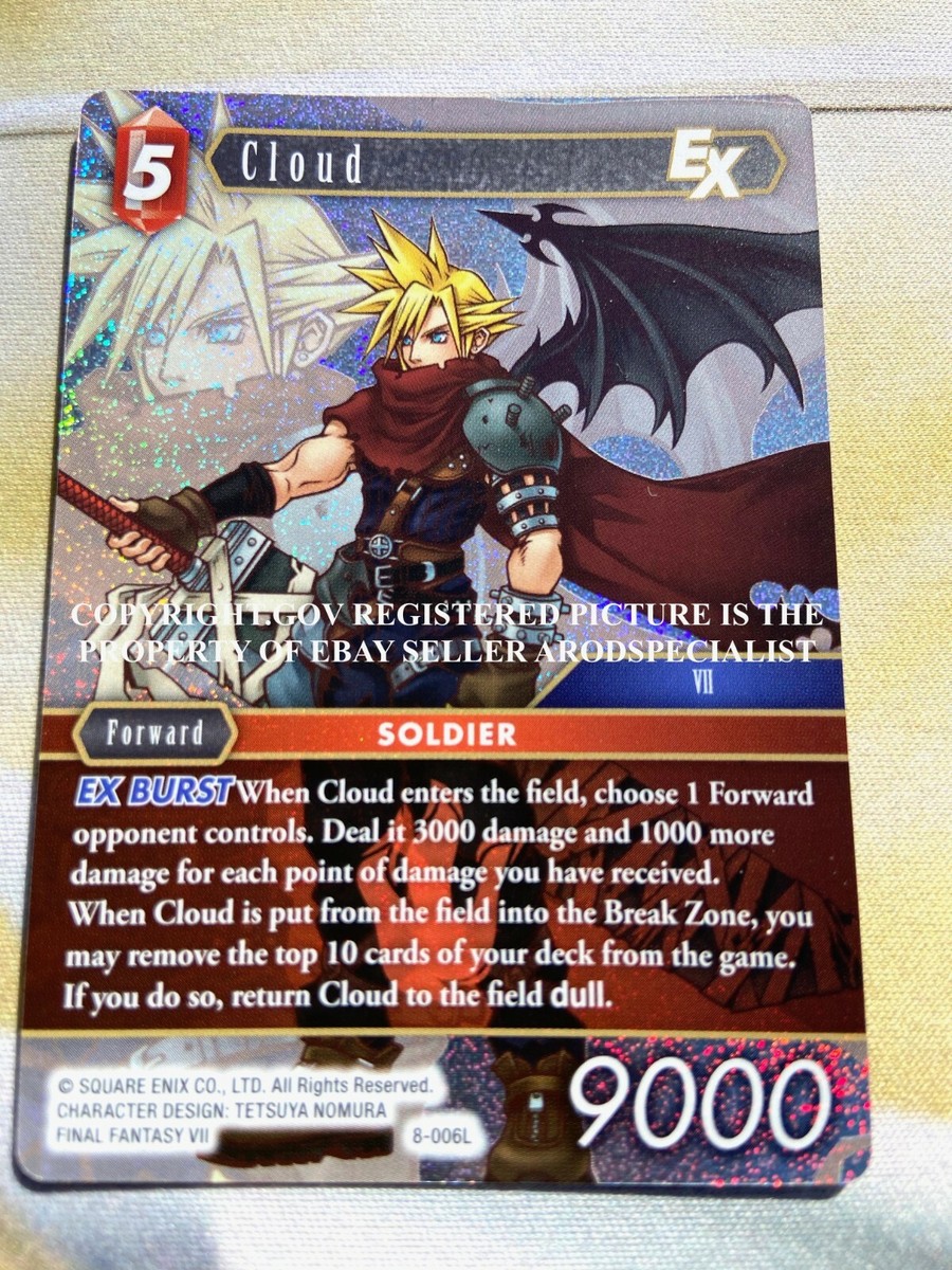 FINAL FANTASY TCG OPUS VIII 8 FOIL LEGEND CLOUD 8-006L (MINT