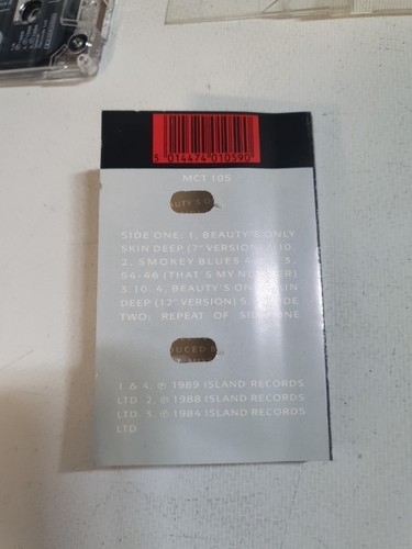 Vintage Aswad "Beauty's Only Skin Deep" Cassette Tape (1989) Rare Copy - Picture 5 of 7