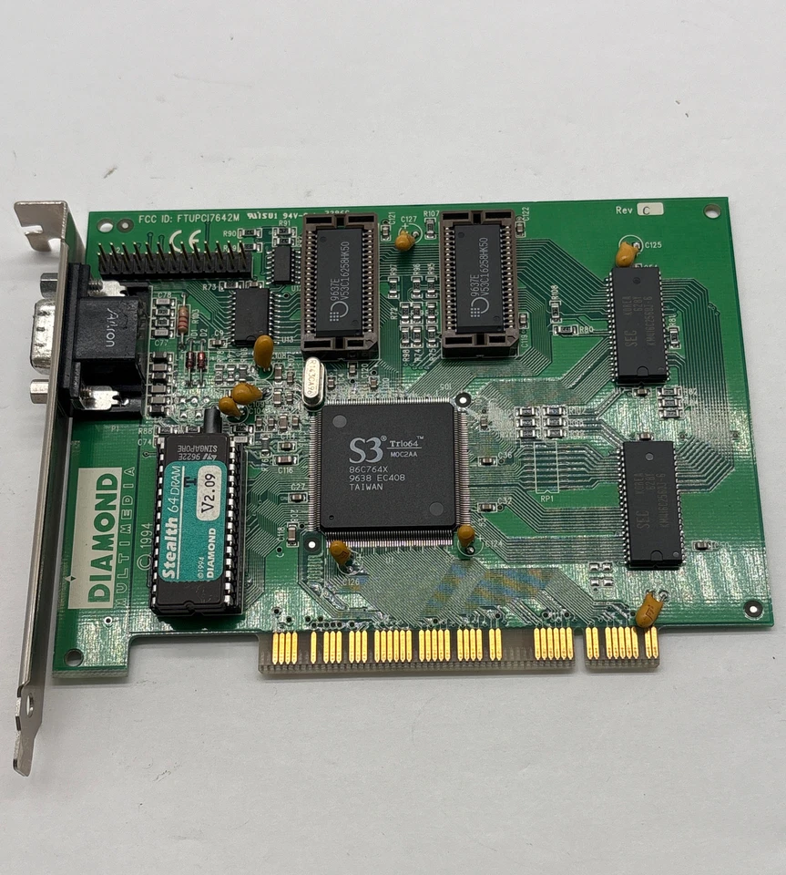 Diamond Multimedia 23030066-203 Circuit Board ST64D Ram  - Image 2 of 4