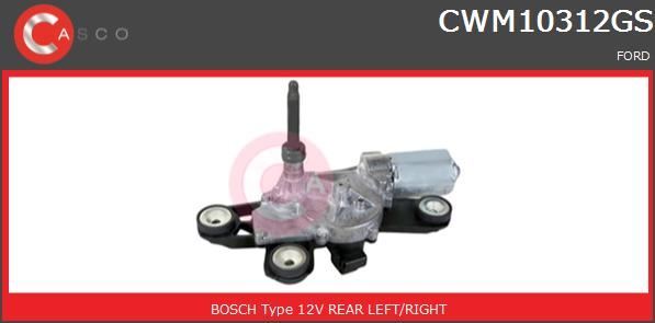 Moteur d'essuie-glace arrière pour Ford Fiesta VI 1.4 TDCI et 1.25