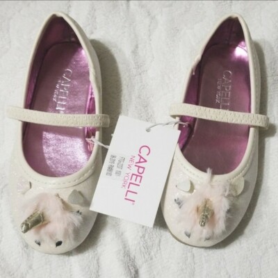 Girls Toddler Baby Flat Unicorn Mary Jane Ballerina Flats Dress Party Shoes 