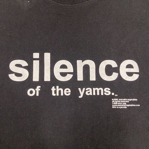 Vintage Silence Of The Yams Shirt 00s Y2K Black Parody Small - Bild 3 von 5