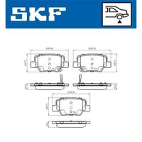 SKF Scheibenbremsbelagsatz Vkbp 90496 A