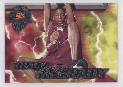 1997 Wheels Rookie Thunder Rising Storm Tracy McGrady #9 RC HOF 05v0