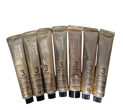 L Oreal Preference #3 Lot Of 6 Color & Shine Conditioner Protect Hair ColorTubes