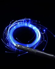 6ft LED Fiber Optic Whip Dance USB Rechargeable 7 Colors 4 Modes Rainbow