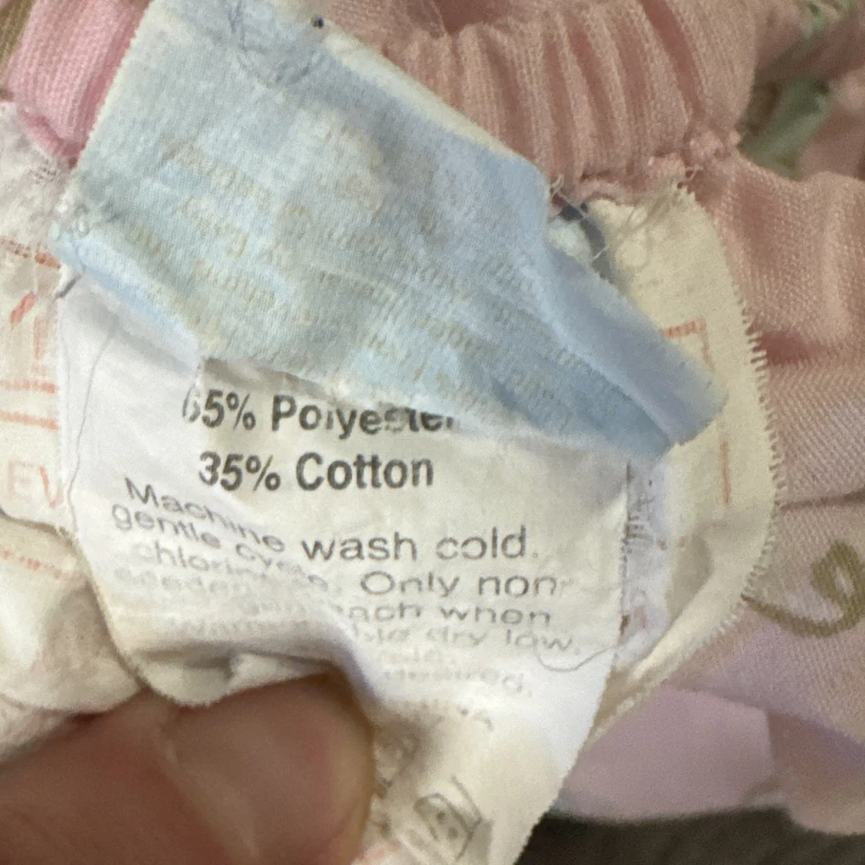 Sábana bajera para cuna infantil Care Bears 2005 Once Upon a Time Pink Hearts Foto 3 de 3