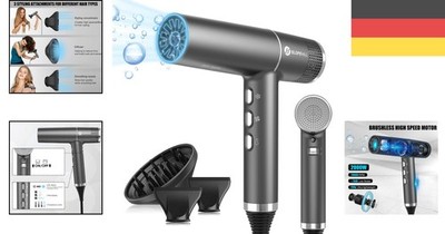 268g Superleichter Haartrockner - Innovativer Mikrofilter und Ionen Technologie