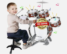 Juego De Bateria Bateria De Juguete Para Ni os Ninos Bombo Tambores Regalo TOP