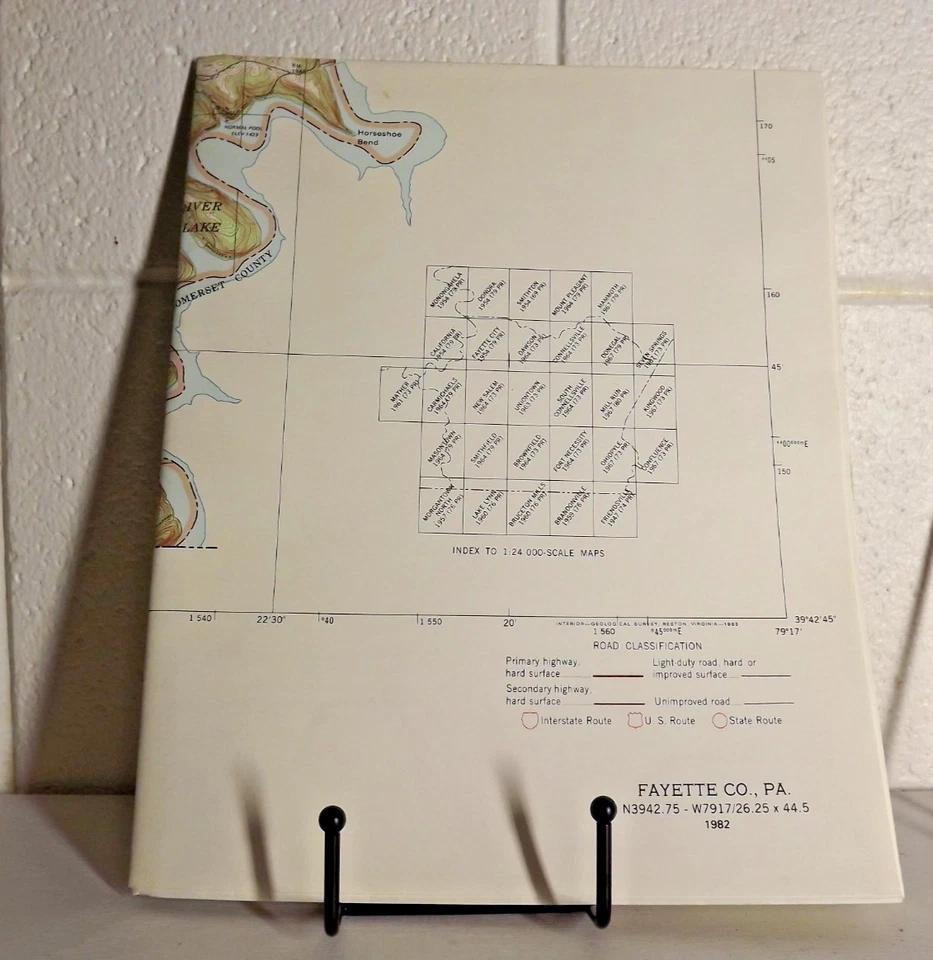 Fayette County, PA - 2002 - General Highway Map - PENNDOT - Image 2 of 3