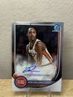 2025-26 Bowman Chrome Basketball Ron Holland II Auto #BCA-RH Det Pistons
