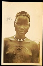 African Ethnographic Photograph Traditional Scarification c.1910–1930