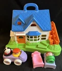 VINTAGE 1990 FISHER PRICE LITTLE PEOPLE PLAY HOUSE WITH MOVING STAIRS  #2557 USA
