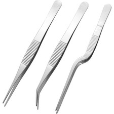 Stainless Steel Tweezers Set for Gardening and Kitchen Multi Purpose Tools 3