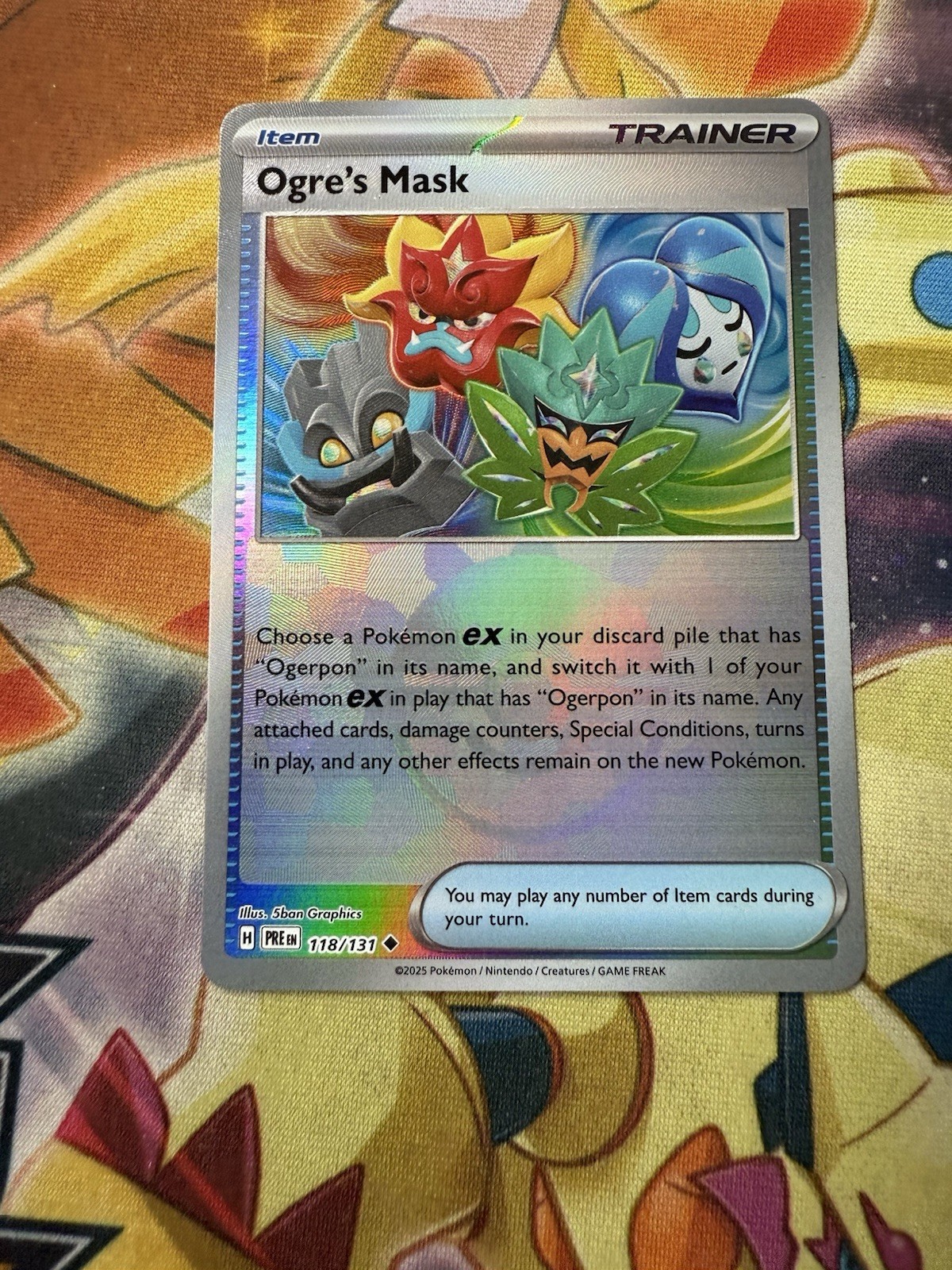 Ogre's Mask (Poke Ball Pattern) 118/131 SV: Prismatic Evolutions NM Holo