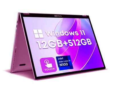 CHUWI Pink MiniBook X 2-in-1 Touch, 12GB RAM/512GB SSD
