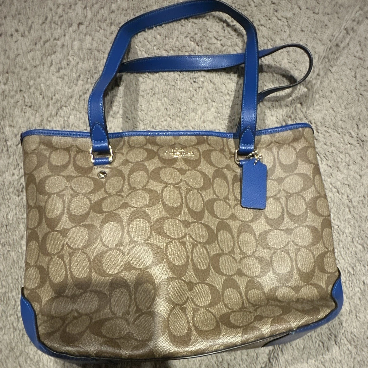 Coach Tote Blue Bags & Handbags for Women for sale - eBay