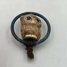 Vintage Ceramic Owl Plant Hanger Boho Style 70s Home Decor Macrame DIY Part 2.5"