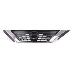 NEW OEM Grille For 2016-2018 Nissan Altima Upper Painted Silver Gray w/ Chrome