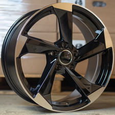 Audi A4 A6 Q2 Q3 TT VW BMF x4 18" S3 Black Edt Style Alloy Wheels 5x112 8J Et35