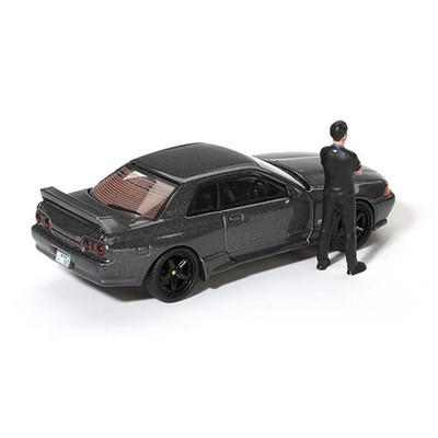 Mini GT 1:64 Nissan Skyline GT-R (R32) Nismo Gunmetal w/ Matsuda