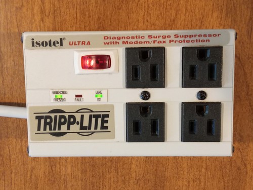 Isotel Ultra Diagnostic Surge Suppresor -Tripp Lite- Model ISOTEL4ULTRA *Tested*