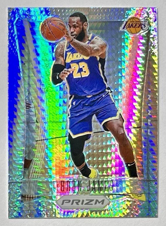 2020-21 LeBron James Silver Hyper Flashback Prizm Refractor SP #6 Lakers 2012-13