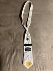 Donald J. Trump White Floral Jacquard Pointed Tie w/ Logo Accent — photo 2