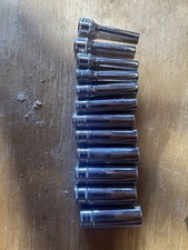 Snap-on 1/4 Metric Sockets.. 12 Piece Sockets. 6 Point.