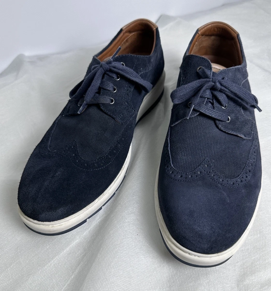 Johnston & Murphy Suede Blue Dress Shoes for Men for sale | eBay display picture 1
