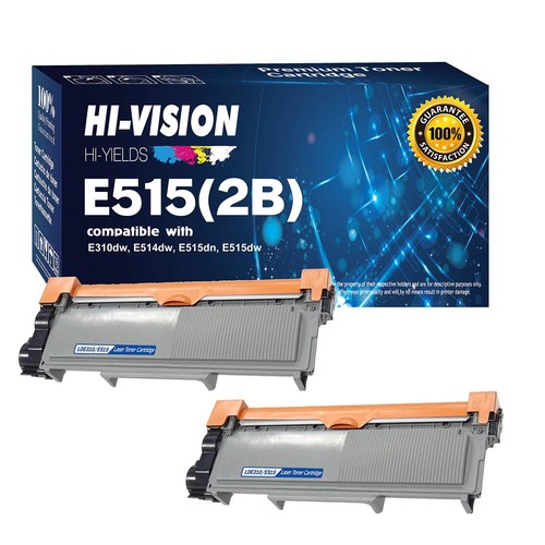 2 Pack HI-Vision® Compatible 593-BBKD (PVTHG) Toner Cartridge Replacement for...