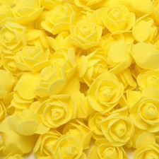 500PCS Foam Roses 3cm Artificial Foam Flower Heads DIY Rose Bear Decor Gift UK