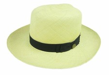 Stetson Diplomat Straw Hat Fedora Size Medium 3 1/4" Brim