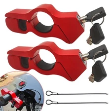 2PC Motorcycle Lock Combo, Anti Theft Helmet & Brake Lock for Motorbikes, Sco...