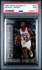 1996 Michael Jordan Bulls PSA 9 Topps Holding Court Insert Card #HC2