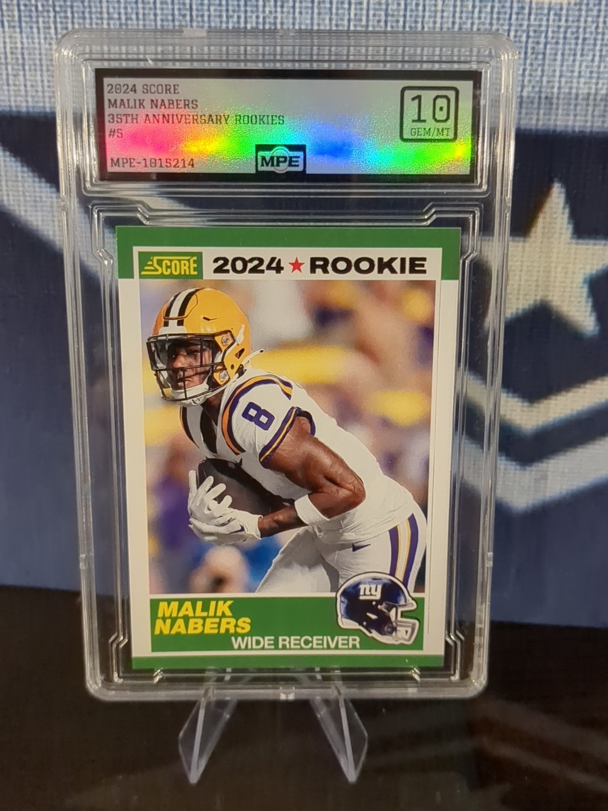 2024 Score - 35th Anniversary Rookie Malik Nabers #5 (RC) GEM MINT MPE 10!!!