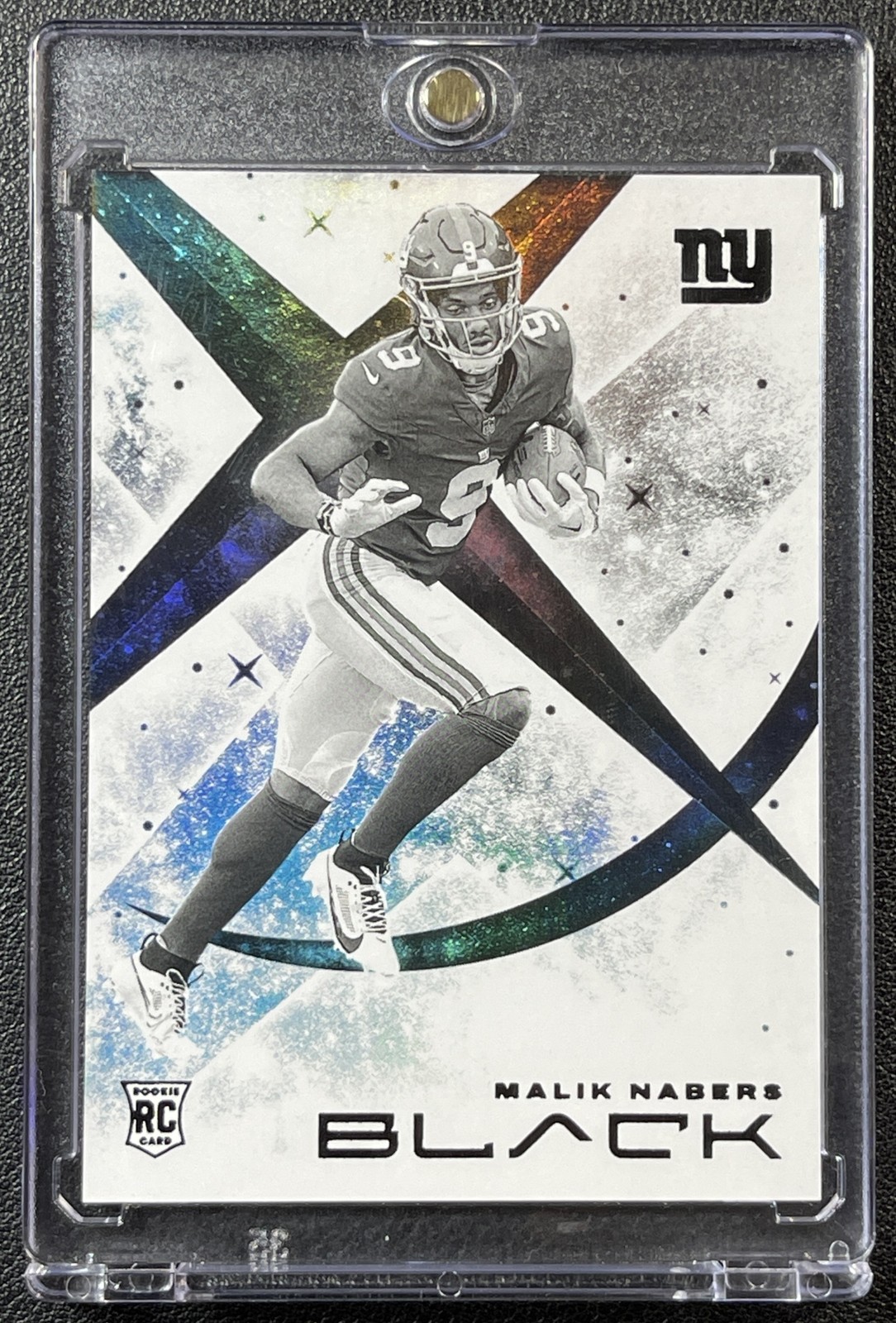 MALIK NABERS 2024 PANINI BLACK #WN-MNS ROOKIE WHITE NIGHT RC GIANTS SP