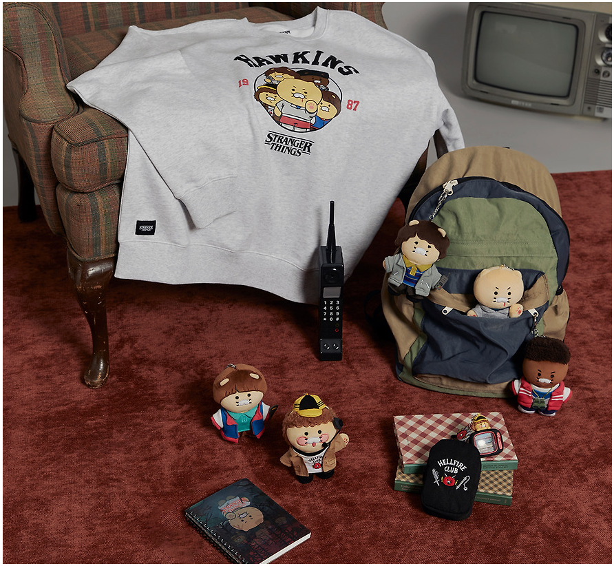 Netflix Stranger Things X Kakao Friends Collab Unisex Clothes