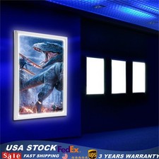 New LED Backlit Movie Poster Art Picture Frame Light Box Advertising Display