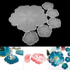 Agate Coaster Resin Casting Mold Silicone Jewelry Making Epoxy Mould Craft Kit