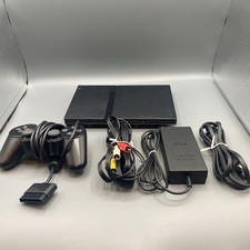 Sony PlayStation 2 Slim PS2 Console SCPH-79001 Cords & Controller Bundle Tested