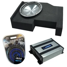 Harmony HA-R104 10" Subwoofer Fits 14-18 GMC Sierra Crew Cab w/ HA-A400.1 Amp