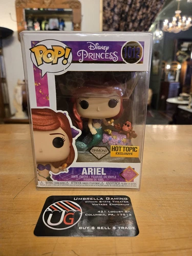 Funko Pop! Ariel Diamond Collection Disney Princess Hot Topic Exclusive 1012 