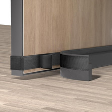 Door Draft Stopper, Soundproof Gap Filler Seal, Easy Install, 32 Inch Black