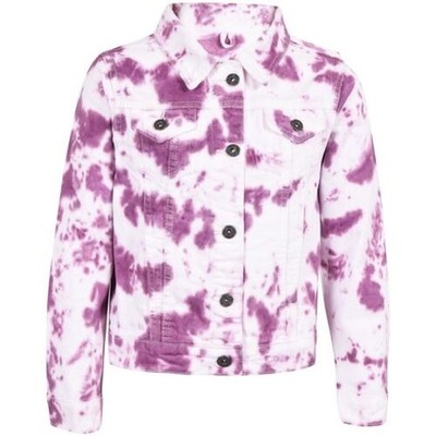 Kinder New Mode Jeansjacke Jeans Mode Lila Batik Mantel für Mädchen 3-13 Jahre